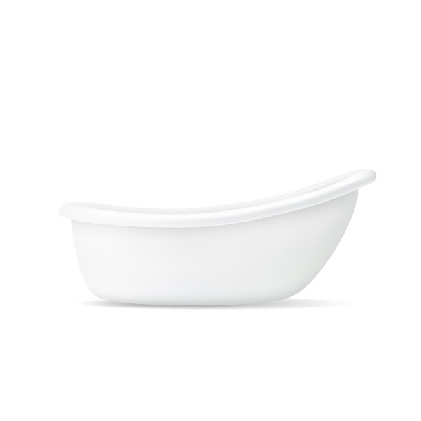 白色空古董浴缸图片下载