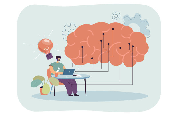 IT工程师使用数字数据与计算机一起工作图片下载