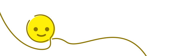 单线画黄色微笑表情。图片下载