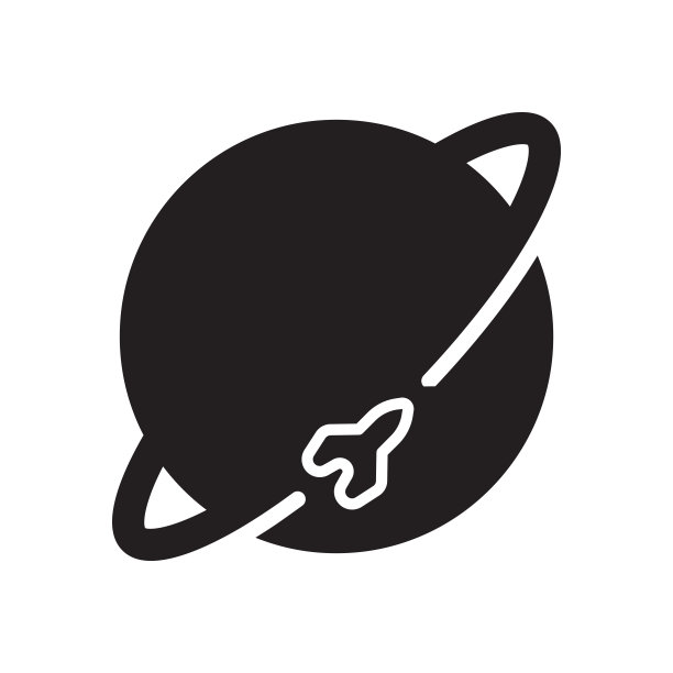 火箭字形图标孤立在白色背景图片下载