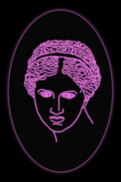 超现实的线条画脸。现代艺术创作形象与优秀女性。疯狂的现代立体主义风格的当代绘画。波普艺术海报。电子杂志的文化。时髦的极简主义者。年轻漂亮的女孩。图片下载