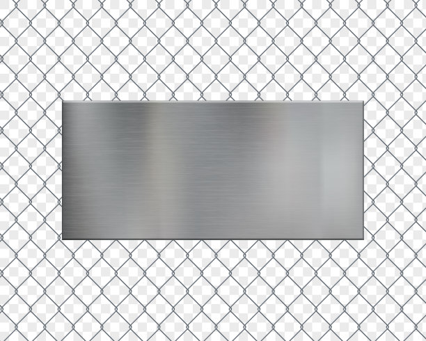 空白金属板上的网格栅栅栏。图片下载
