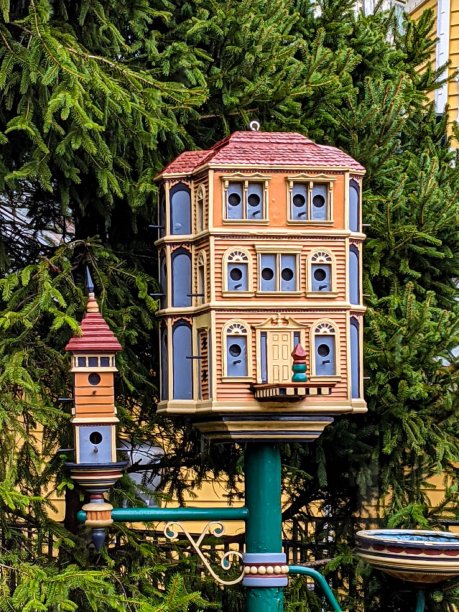 鸟屋，华丽的维多利亚风格，特写图片下载