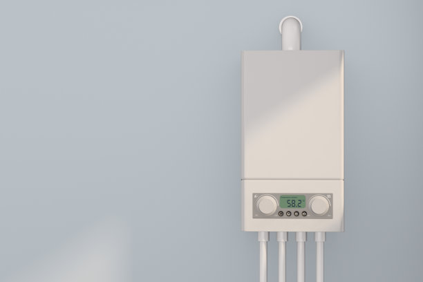 锅炉、煤气、热水器、壁上的水。三维演示图片下载