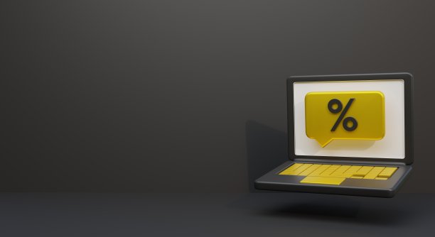 带空白区域的网络星期一3D渲染插图图片下载