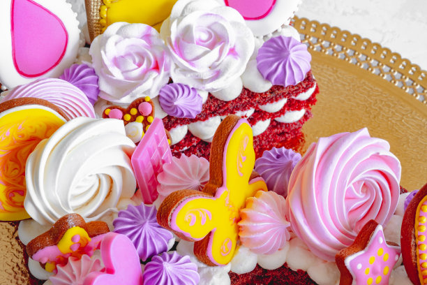 生日蛋糕的特写图片下载