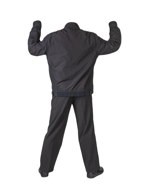 男夹克，裤子和皮鞋被隔离在白色背景上。图片下载