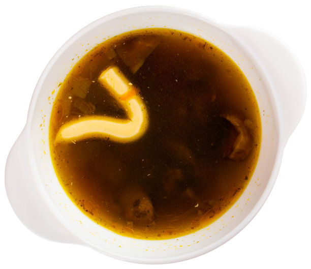 蘑菇汤配蛋黄酱面包和小片图片下载