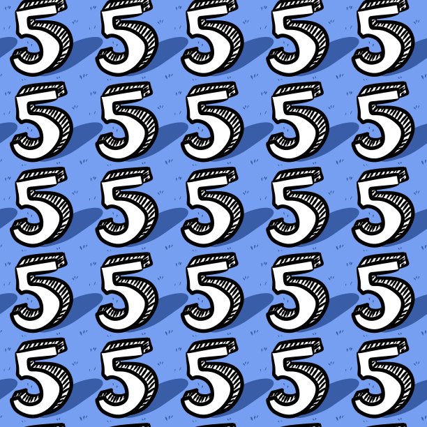 五号的无缝模式图片下载