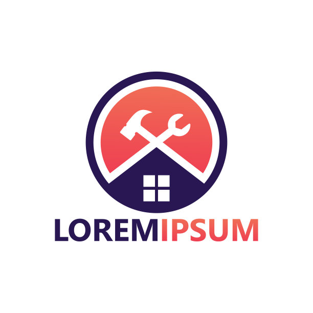 维修房屋标识模板设计图片下载