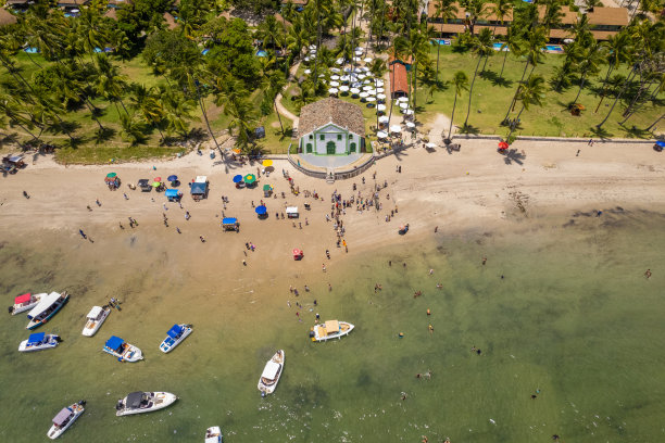 在tamandare的Praia dos Carneiros小教堂图片下载