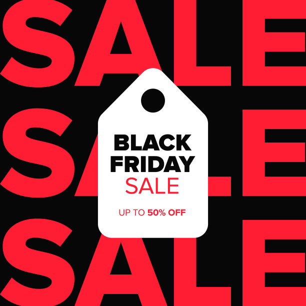 黑色星期五现代广场横幅设计模板黑色星期五促销图片下载