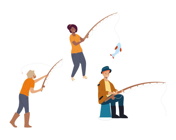 渔民漫画人物图片下载