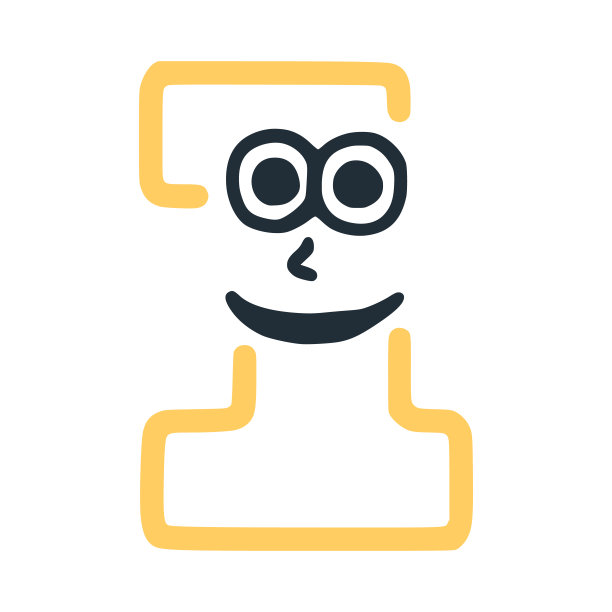 1号快乐古怪微笑的人物，笑脸矢量剪辑艺术图片下载