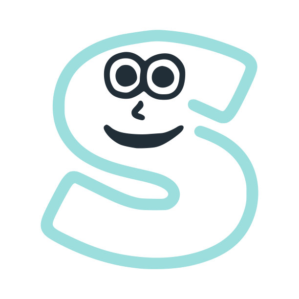 字母快乐古怪微笑的性格，笑脸矢量剪贴艺术图片下载