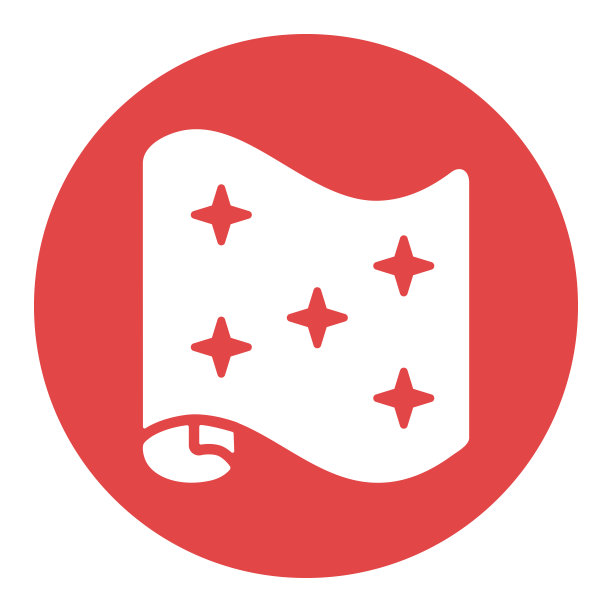 墙纸滚动矢量平面白色字形图标图片下载