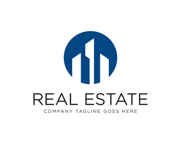 房地产建筑标志图标矢量设计编辑可调整大小EPS 10图片下载