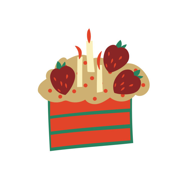 糖果和甜点手绘矢量插图在明亮的圣诞节颜色。独立的矢量设计网页和打印。图片下载