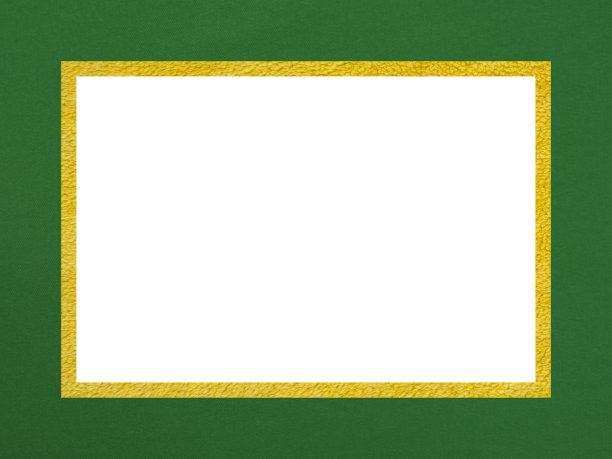 绿黄色纹理装饰矩形框架与自由的白色领域图片下载