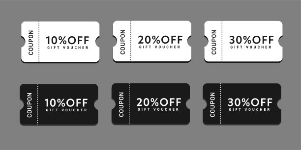 折扣券的矢量说明图片下载