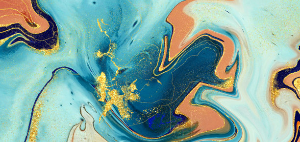 渐变色彩水彩鎏金背景素材图片