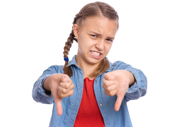 女孩的情绪和信号图片下载