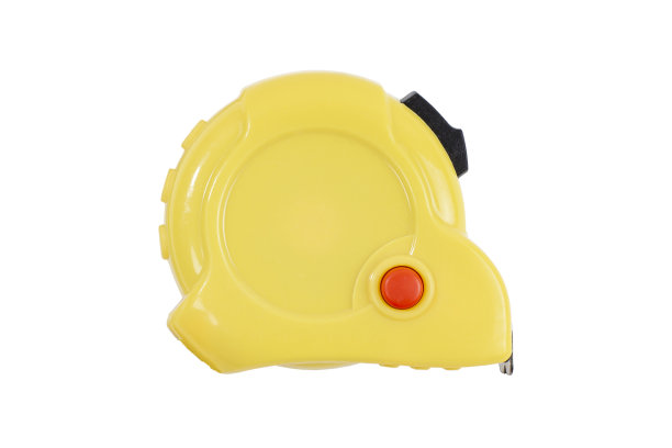 施工胶带靠近白色隔离图片下载