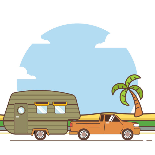 货车车旅行。车说明背景图片下载