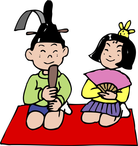 两个孩子在做鬼脸图片下载