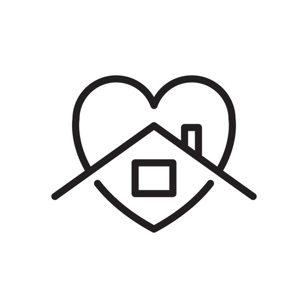 呆在家里线图标孤立在白色背景图片下载