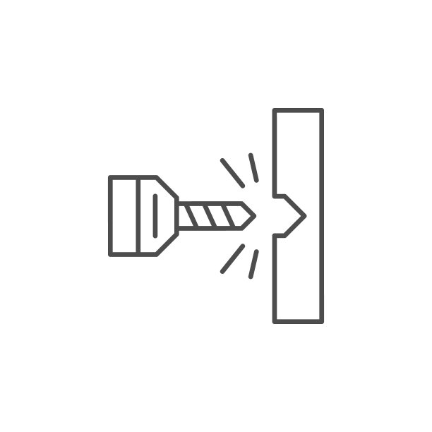 钻孔工艺线轮廓图标图片下载