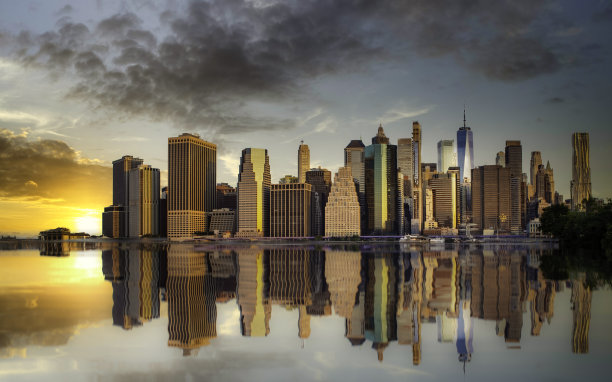 纽约市曼哈顿下城图片下载