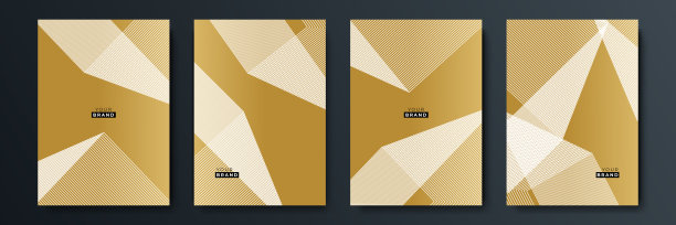 金黑色抽象线条背景图片下载