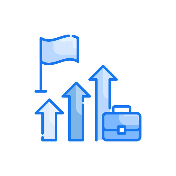 职业道路矢量蓝色图标风格插图。EPS 10个文件图片下载