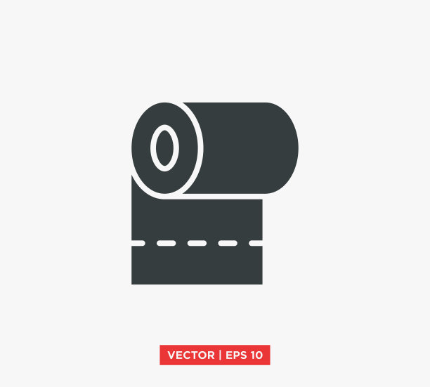 薄纸卷图标矢量插图设计编辑可调整大小EPS 10图片下载
