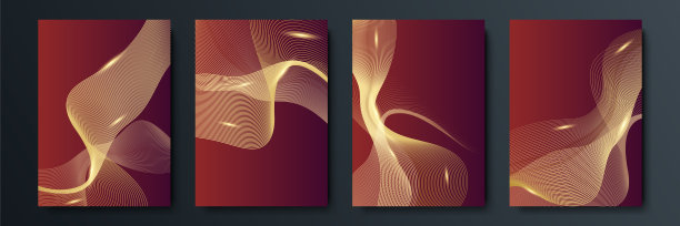 红色和金色抽象背景。矢量插图设计的社会媒体模板，贺卡，豪华邀请，节日，商业展示，旗帜，封面，企业身份图片下载