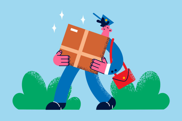 邮政派送服务理念图片下载