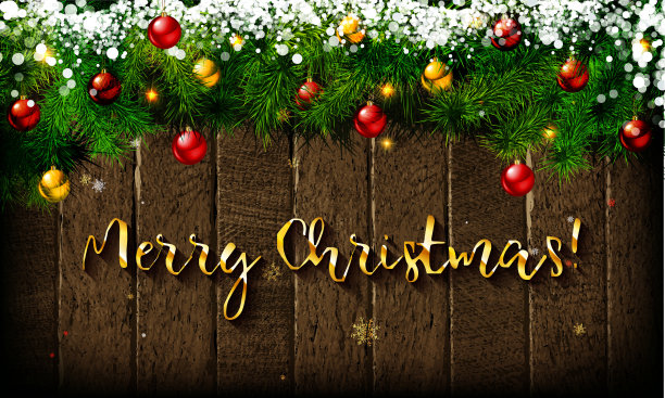 圣诞快乐，恭贺新禧。明信片图片下载