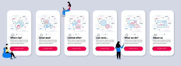 集行图标如会计食品图片下载