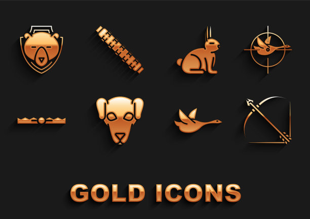 用十字弓把猎狗放在鸭子上图片下载