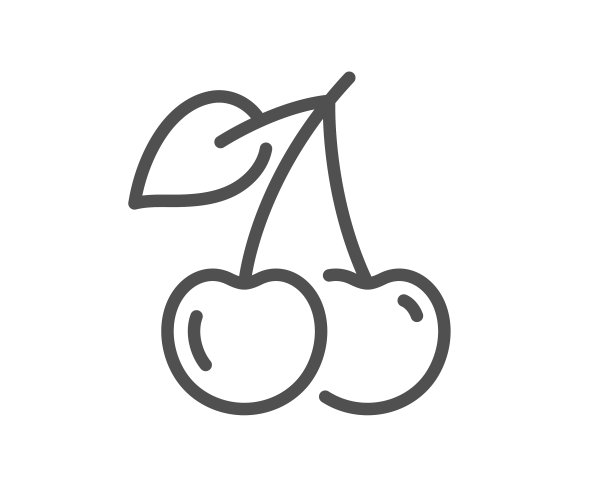 樱桃行图标水果食品标志图片下载