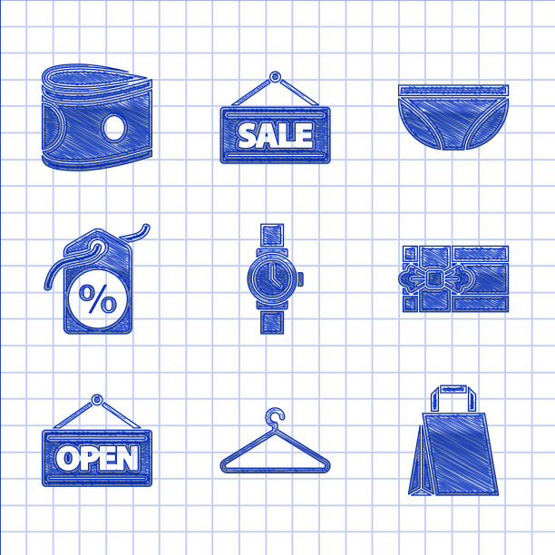 集腕表衣架衣柜纸购物图片下载