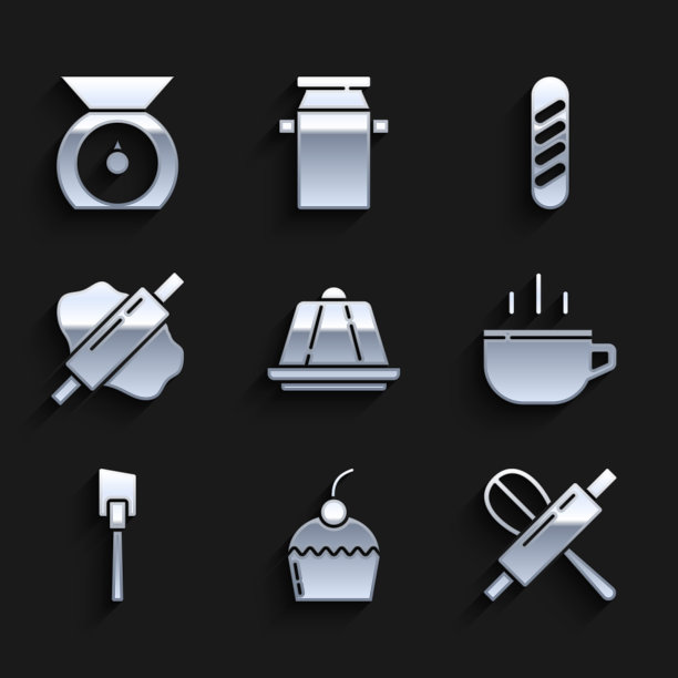 把布丁，奶油蛋糕，厨房搅拌器和图片下载