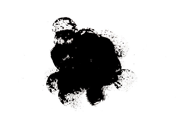 墨笔触孤立在白色背景上。图片下载