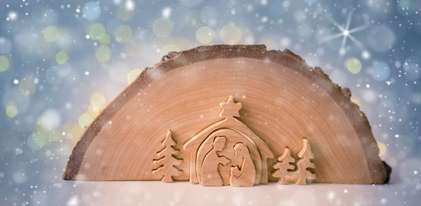 圣诞节耶稣诞生的场景。图片下载