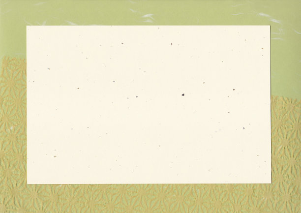 绿色日本纸花图案纹理框架背景图片下载