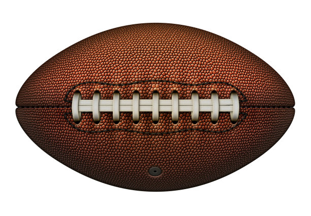 前面系带的美式橄榄球图片下载