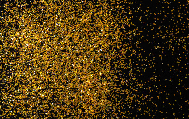 金色风格在黑色背景上闪闪发光。图片下载