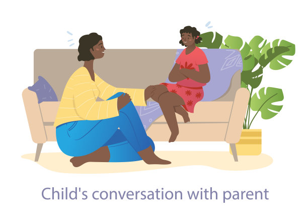 母亲和女儿在家中休闲图片下载