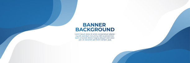 现代抽象渐变深蓝色技术旗帜背景图片下载